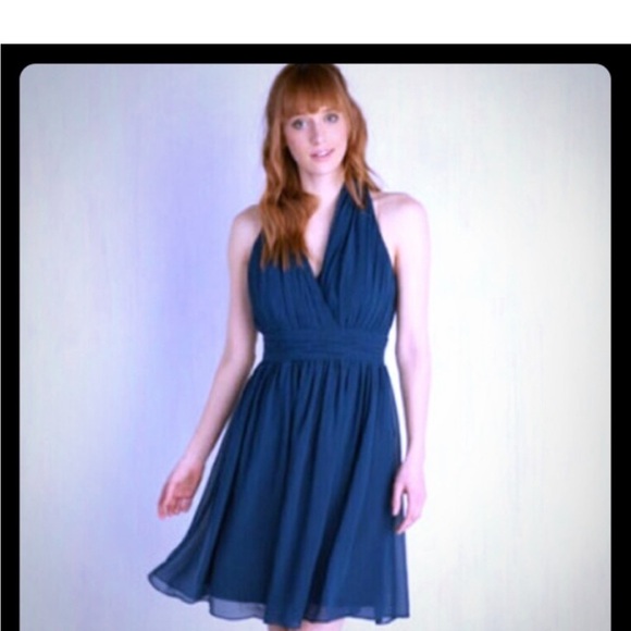 Modcloth Dresses & Skirts - Elegant Blue Halter Dress